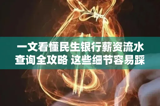 一文看懂民生银行薪资流水查询全攻略 这些细节容易踩雷