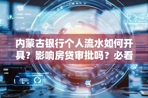 内蒙古银行个人流水如何开具?影响房贷审批吗?必看解答!