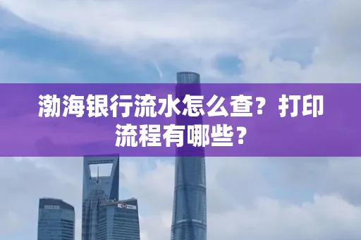 渤海银行流水怎么查?打印流程有哪些?