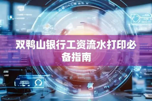 双鸭山银行工资流水打印必备指南