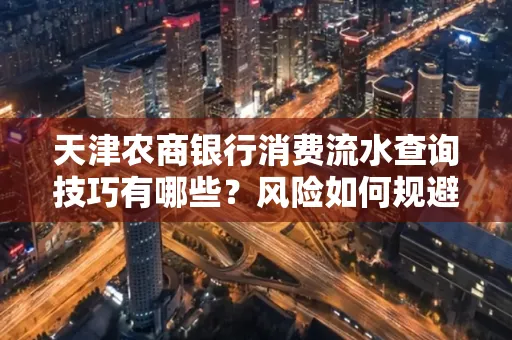 天津农商银行消费流水查询技巧有哪些?风险如何规避?