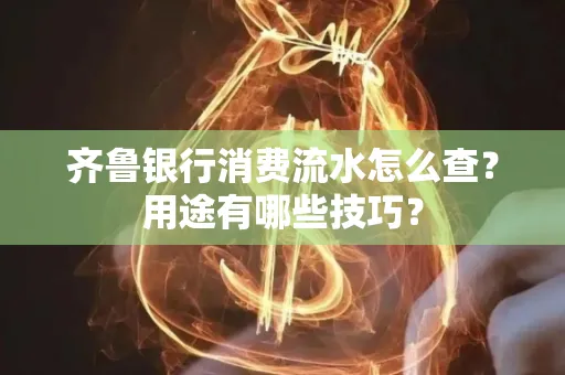 齐鲁银行消费流水怎么查?用途有哪些技巧?