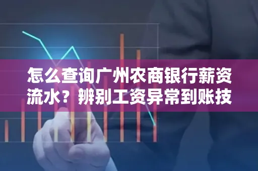 怎么查询广州农商银行薪资流水?辨别工资异常到账技巧?