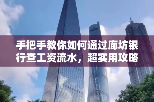 手把手教你如何通过廊坊银行查工资流水,超实用攻略不走弯路